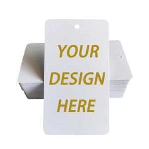 Benutzerdefinierte abgerundete Ecken Hang Tags, personalisierte Hang Tags mit abgerundeter Ecke, gedruckte Business Tags, personalisierte Geschenkanhänger mit Strings