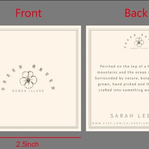2,5'' visitekaartjes, 200 stuks