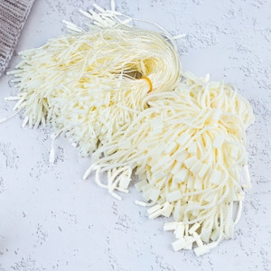 Hang Tag String, Beige Baumwoll-/Nylon-Fallumbau-Schnur, Verschluss für Geschenke, Gepäck, Etikett, Kleidung, Preisanhänger