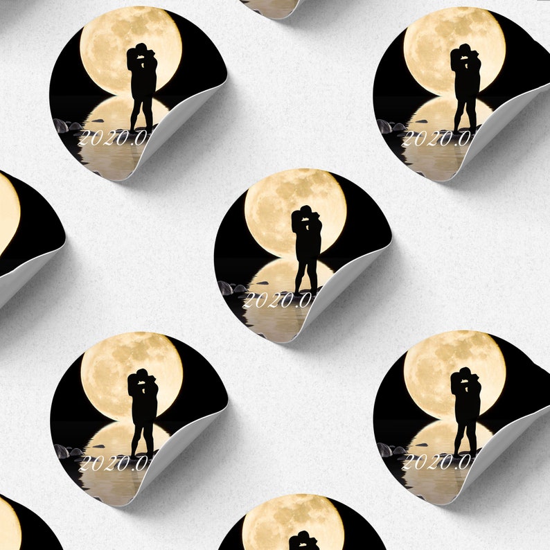 Custom Round Stickers, Personalized Vinyl Stickers With Text or Logo ...