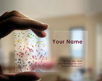 Gepersonaliseerd visitekaartje, transparant visitekaartje, pvc-visitekaartje, acrylplastic visitekaartje, doorschijnende plastic kaart