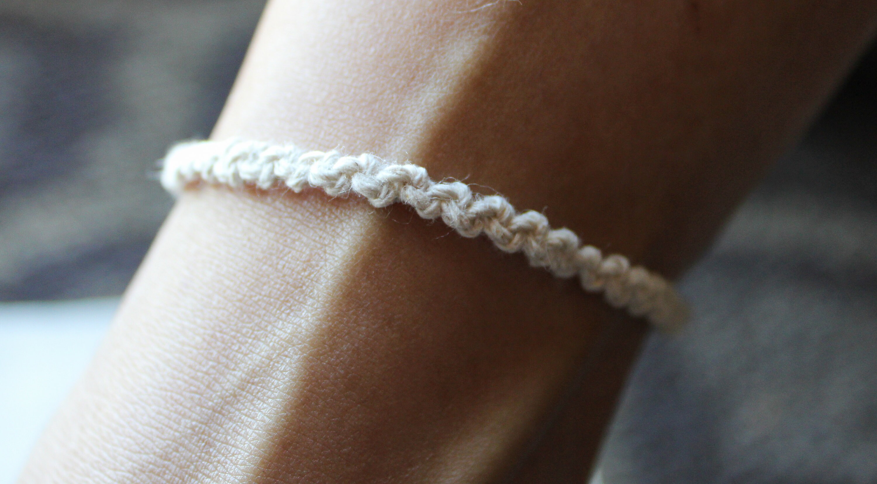 Braided Hemp Anklets Simple Hemp Anklets Single and Duel Etsy