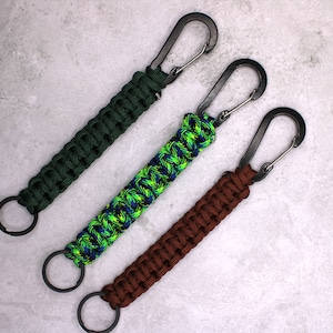 Paracord Carabiner Keychains, Paracord Keychains, Carabiner Keychains, Paracord Carabiner, Keychains