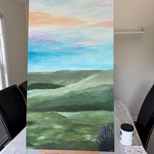 Acrylbild auf Leinwand 24x48&quot;