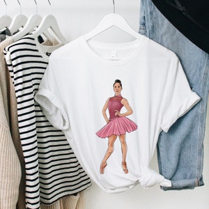 Black Ballerina Tshirt, Misty Ballet t shirt, Pink Tutu Ballerina, Black Dancer, Dance Teacher Shirt, Black History Month Tshirt