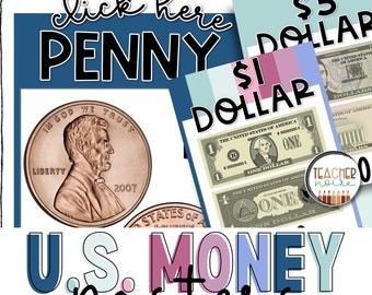 U.S. Currency Money Poster, Coin Poster, Bills Poster, Money Order Pictures, US Money Print Chart, Money Poster