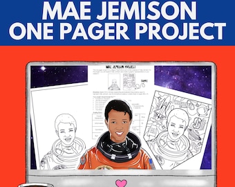 Women's History Month Bulletin Board, Mae Jemison Project, One Pager, Black History Project, Famous Scientist, Science Project