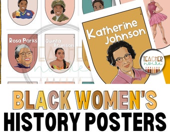 Black Women's History, Black Women's History Month, Women's History Month Bulletin Board,  Boho Classroom Decor