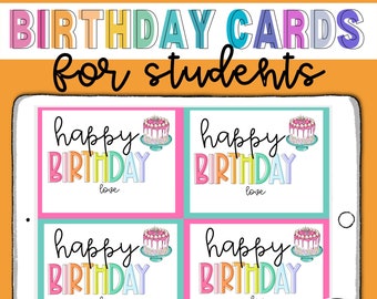 Birthday Card to Student, Student Birthday Card, Student Birthday Ideas