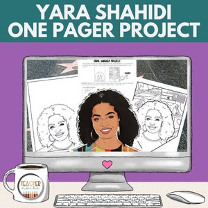 Bulletin Board van de Maand van de vrouwengeschiedenis, Yara Shahidi, One Pager, Zwarte geschiedenis, Beroemde Afro-Amerikanen, Beroemde actrices