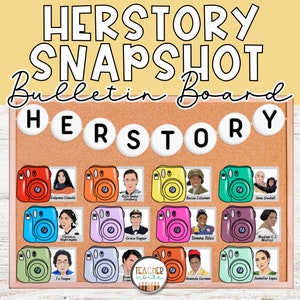 Bulletinboard vrouwengeschiedenismaand, posters vrouwengeschiedenis, Invloedrijke vrouwen, Beroemde vrouwen, Herstory, momentopname van de geschiedenis, Invloedrijke vrouwen