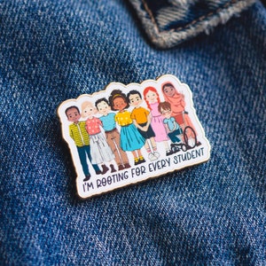 Teacher Gift, Teacher Pin, Diversity Inclusion Teacher Enamel Pin, Celebrate Diversity Pin, Diversity Lapel Pin, Special Education image 5