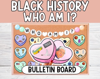 Black History Month Trivia | Black Historical Figures, February Bulletin Board, Valentine&#39;s day, Quiz, Door Decorations