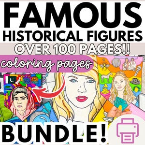 Famous People, Famous Historical Figures, Famous Women, Famous Scientists, Notable Influential People, Bulletin Board, Classroom Posters