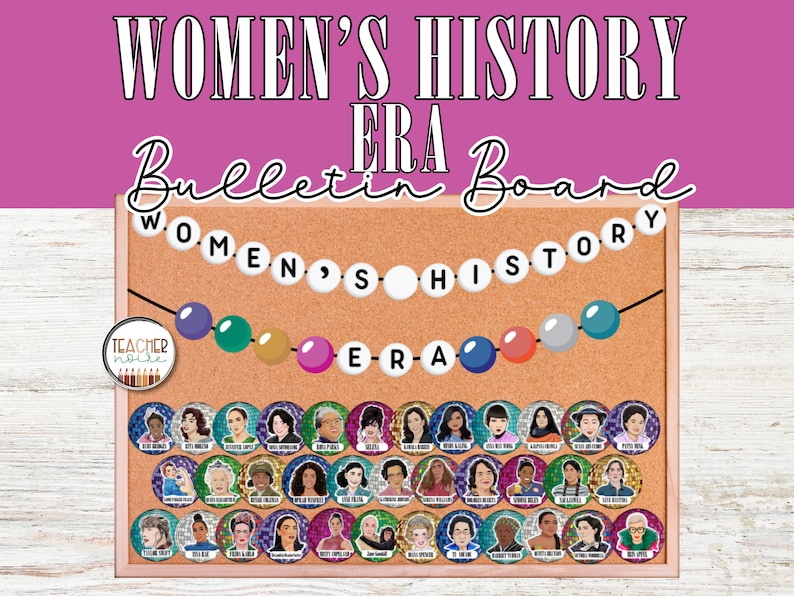 Womens History Month Bulletin Board, Women's History Posters, Influential Women, Famous Women, Swiftie Bulletin Board image 1