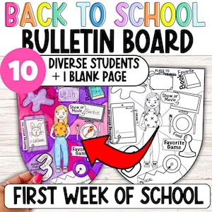 All About Me, Beginning of the Year, Back to School Coloring Pages, Diversity Bulletin Board, First Week of School,  Printable Pennant