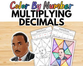 Multiplying Decimals, Activities for Multiplying Decimals, Multiplying Decimals Activity, Decimal Multiplication Color by Number