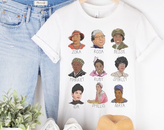 Black Women's History Month shirt, Women in History, Black Girl Magic Shirt, Black Women Pioneers Shirt, Women's Black History Shirt Idea