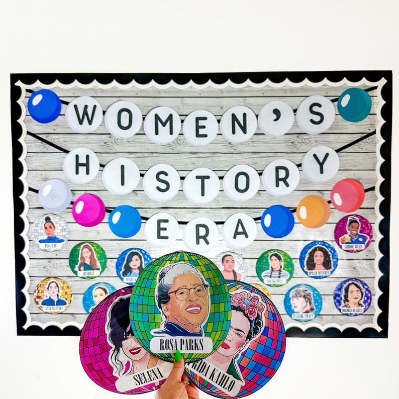 Womens History Month Bulletin Board, Women's History Posters, Influential Women, Famous Women, Swiftie Bulletin Board image 5