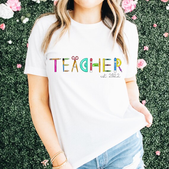 First Year Teacher Must Have First Year Teacher Tshirt Est Etsy