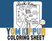 Yom Kippur Coloring, Yom Kippur Printable Worksheets, Jewish Holiday