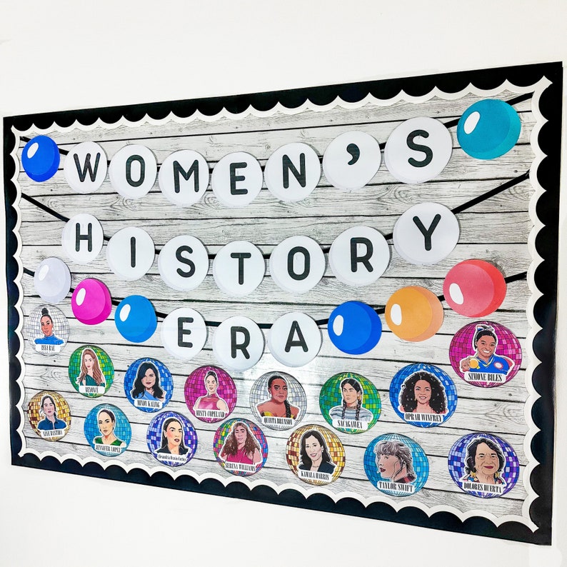 Womens History Month Bulletin Board, Women's History Posters, Influential Women, Famous Women, Swiftie Bulletin Board image 6