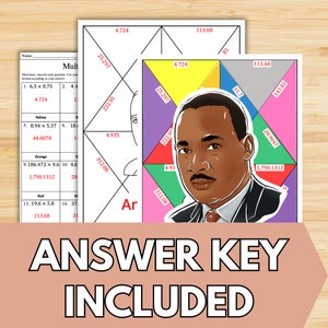 Multiplying Decimals, Activities for Multiplying Decimals, Multiplying Decimals Activity, Decimal Multiplication Color by Number image 4