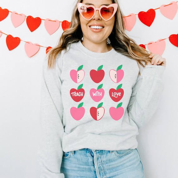 Valentines day top womens sweaters