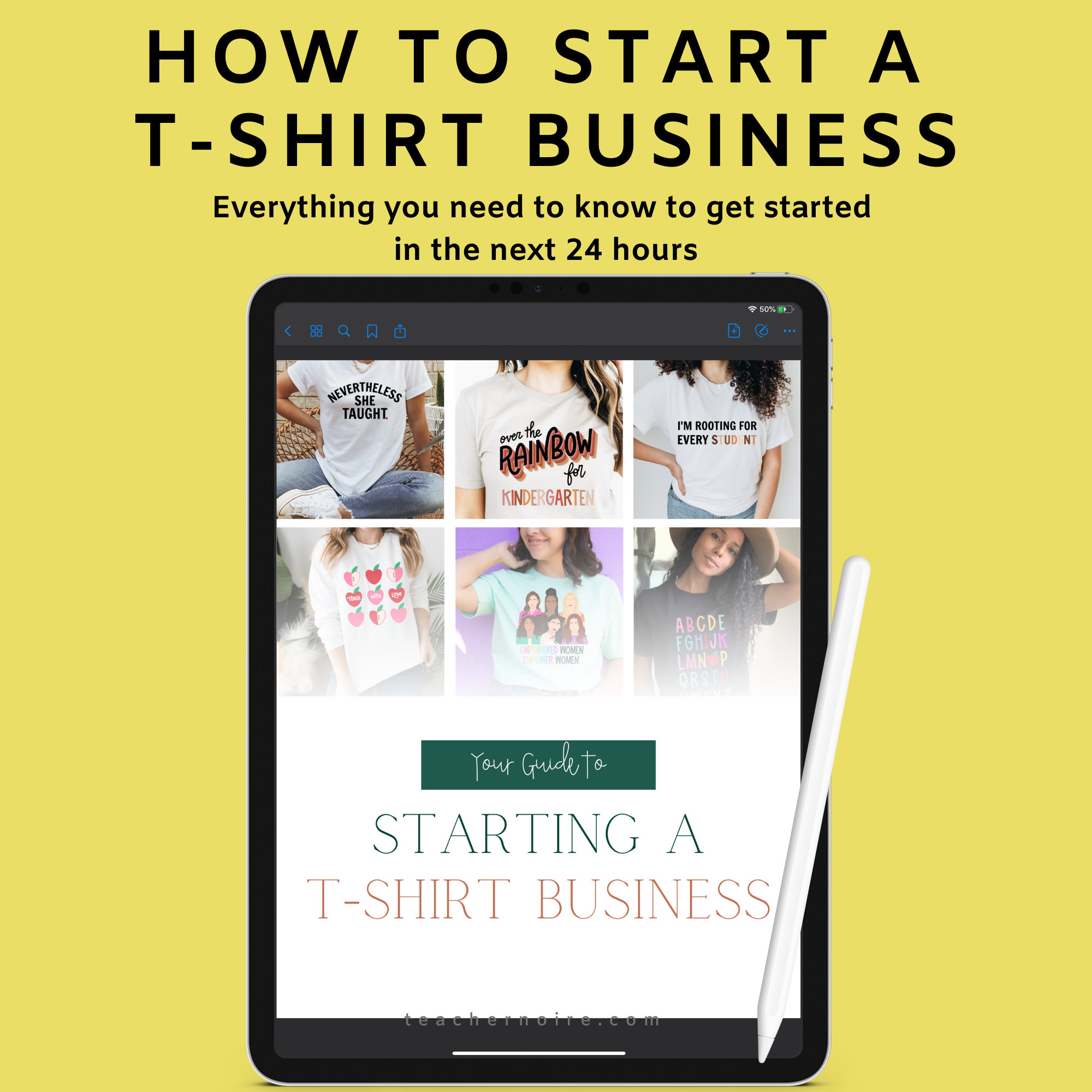 how to start a successful tshirt business