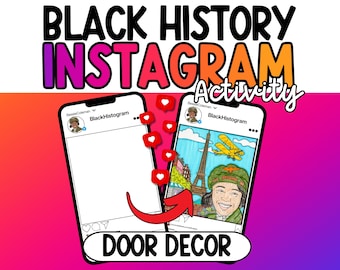 Black History Month Door Decorations, Bulletin Board Ideas, Black History Posters,  Historical Figures, Influential People, African American