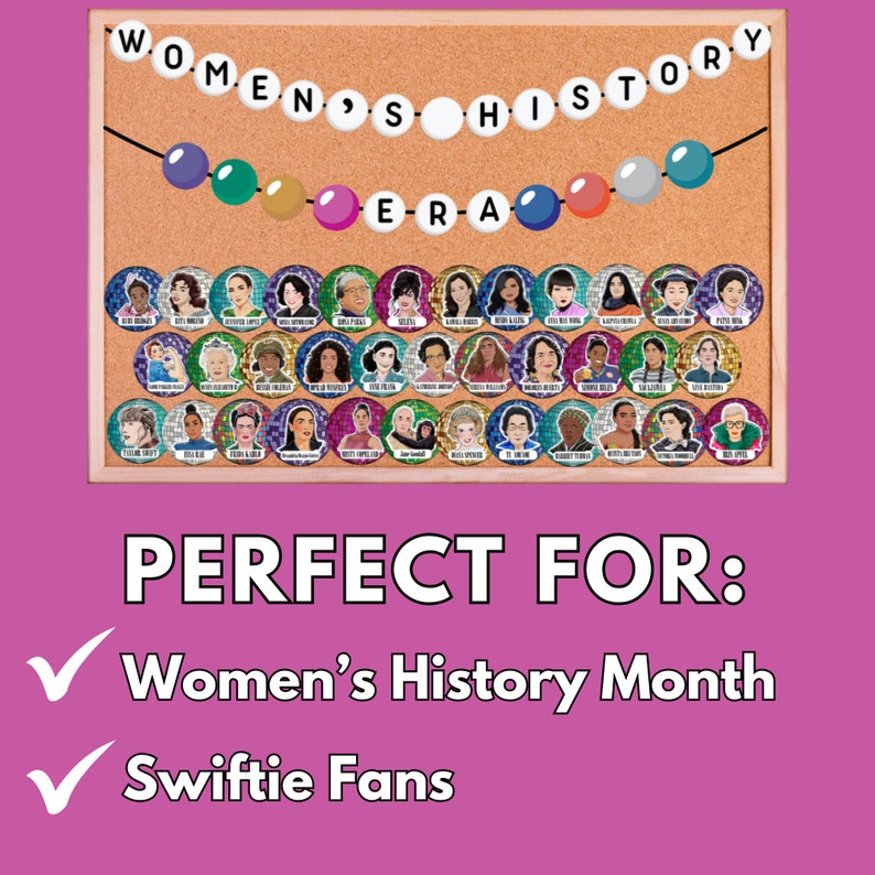 Womens History Month Bulletin Board, Women's History Posters, Influential Women, Famous Women, Swiftie Bulletin Board image 4