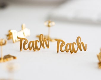 Small Gifts for Teachers,  Teacher Gift, Teacher Earrings, Teacher Jewelry, Teacher Appreciation, Teacher Gift Basket, Thank You Gift,