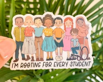 Diversity Inclusion Teacher Sticker, Celebrate Diversity Sticker, I'm Rooting for Every Student 2.0, Special Needs Exceptionality