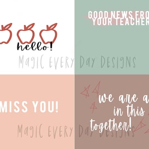 Back to School PRINTABLES: Teacher NOTECARDS & Happy Mail