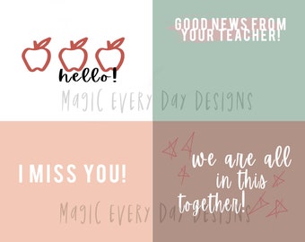 Back to School PRINTABLES: Teacher NOTECARDS & Happy Mail