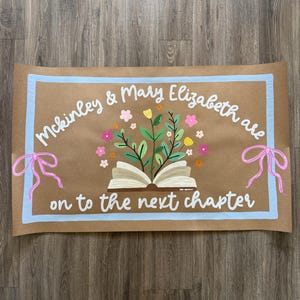 The Next Chapter GRAD | Graduation Banner Template: Editable Canva Design (Instant Download) image 3