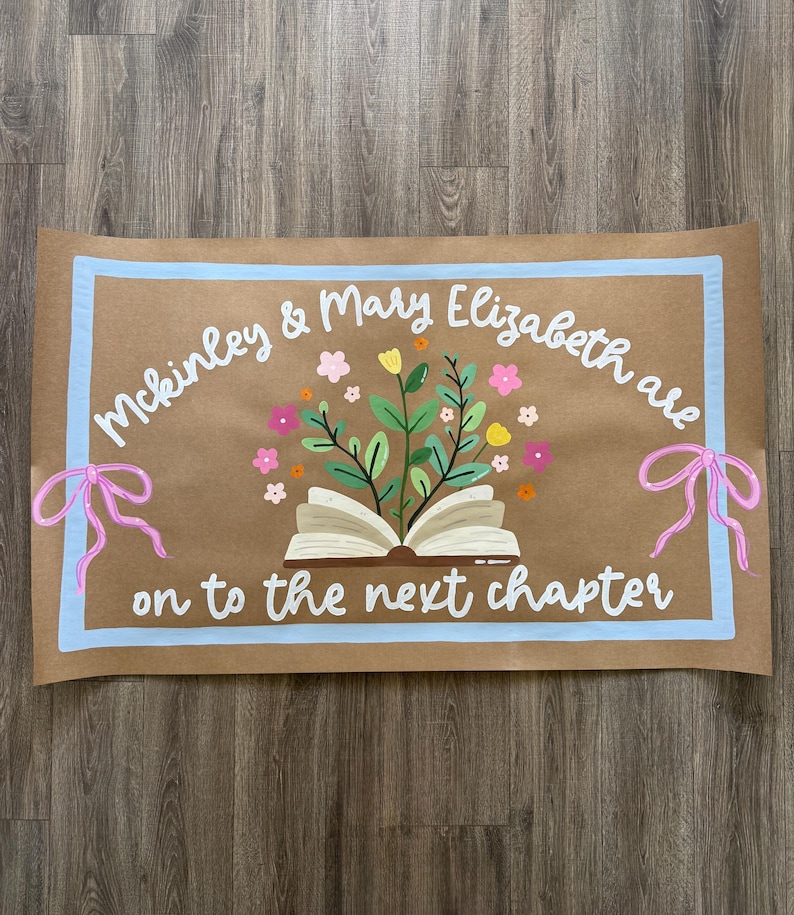 The Next Chapter GRAD | Graduation Banner Template: Editable Canva Design (Instant Download) image 3