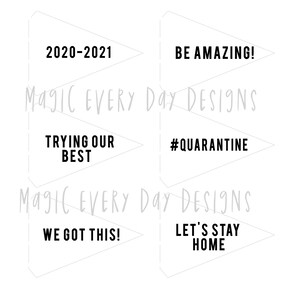Mini Pennant Flags PRINTABLE: Back to School ENCOURAGEMENT