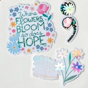 Inspirational Holographic Sticker Pack: Mental Health Awareness