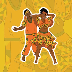 El Palo de Mayo Nicaraguan Dancer Sticker