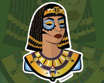 Cleopatra geïnspireerde dag van de dode sticker