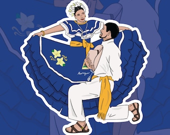 Managua Nicaraguaanse danseres sticker