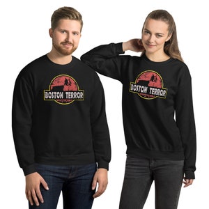 Boston Terror - shirt, funny, dog, boston, terrier, jurrasic park, bark