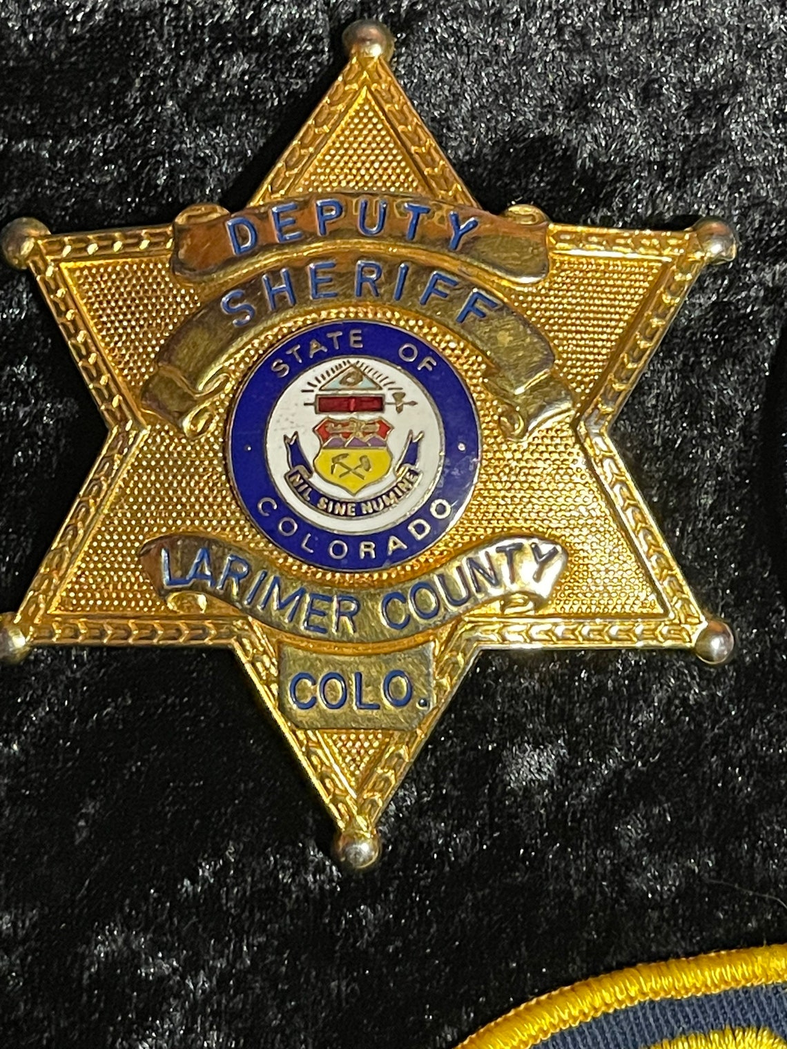 Larimer County Colorado Sheriff Badge Lot Etsy