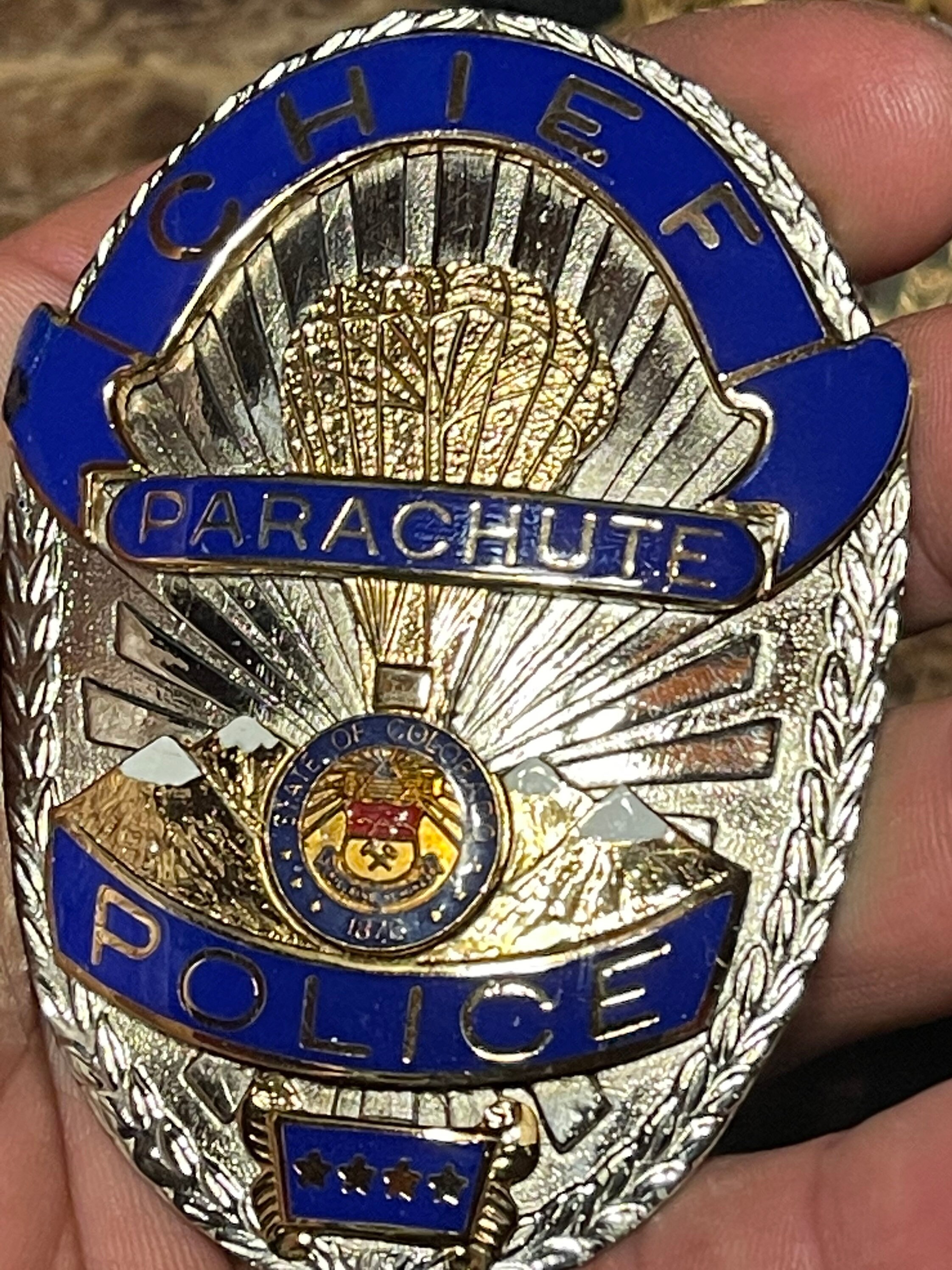 Parachute Colorado police badge Etsy