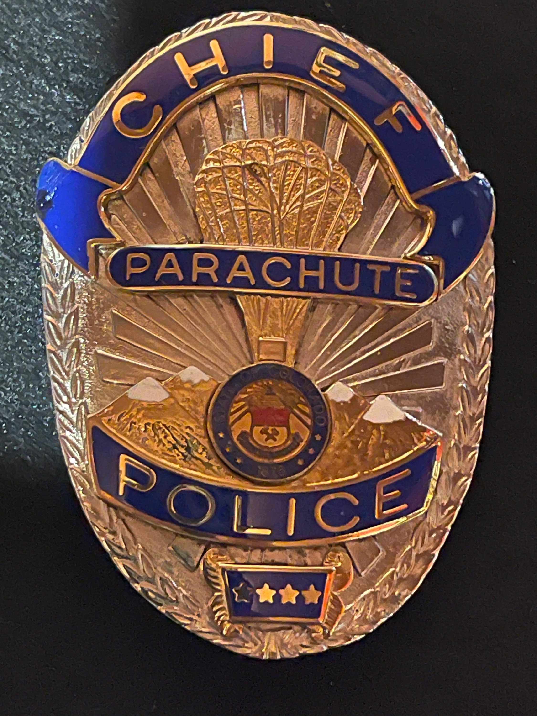 Parachute Colorado police badge Etsy