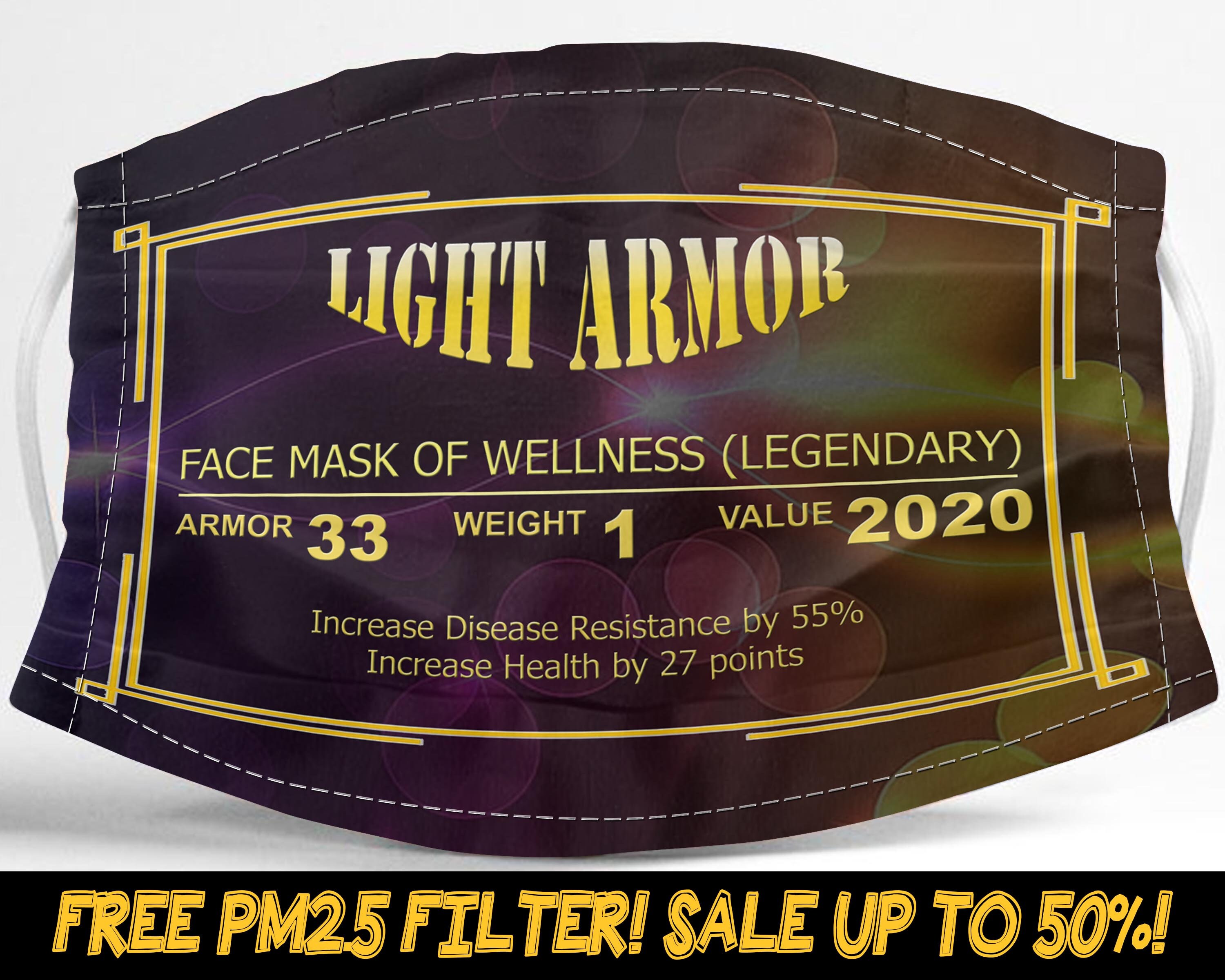 Legendary Face Mask Light Armor Skyrim Rpg Lover Items Stats Etsy