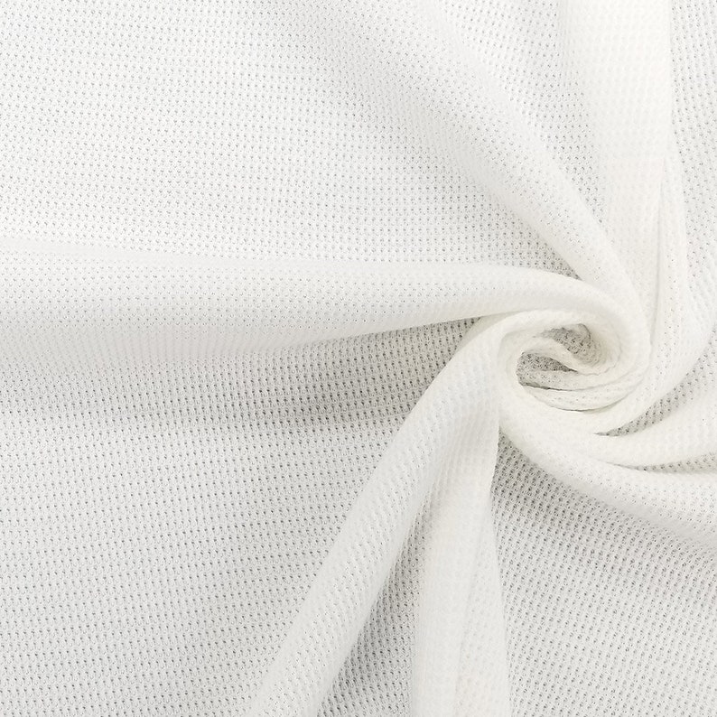 Cotton Thermal Waffle Knit Fabric by the Yard Etsy