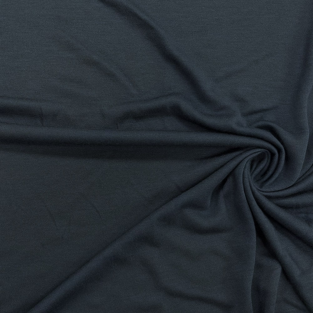 Navy blue organic cotton velours fabric. Solid dark blue fabric by 1/2 the  meter (50 cm).