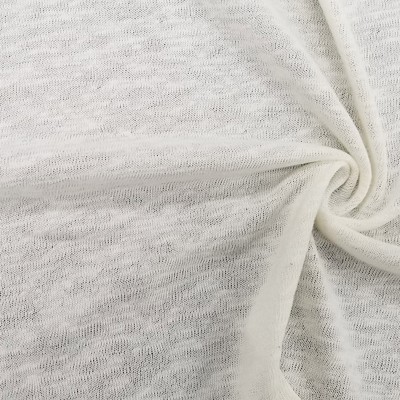 Cotton Slub Look Jersey Knit Fabric by the Yard Etsy